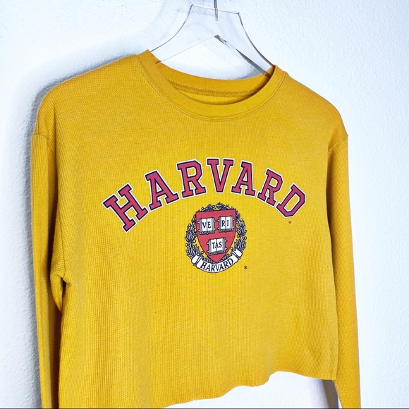 Harvard Cropped Thermal Long Sleeve Top - Picture 2 of 4